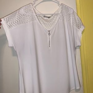 White Polyester Shirt